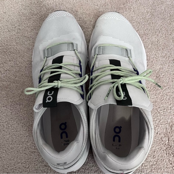 On Cloud Cloudnova Light Gray Mineral Green Men's 13 Running Cloudtech 26.98989 - Picture 8 of 13